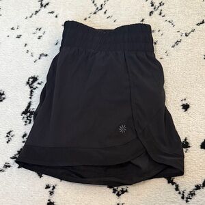 Athleta Black Racer Run Shorts